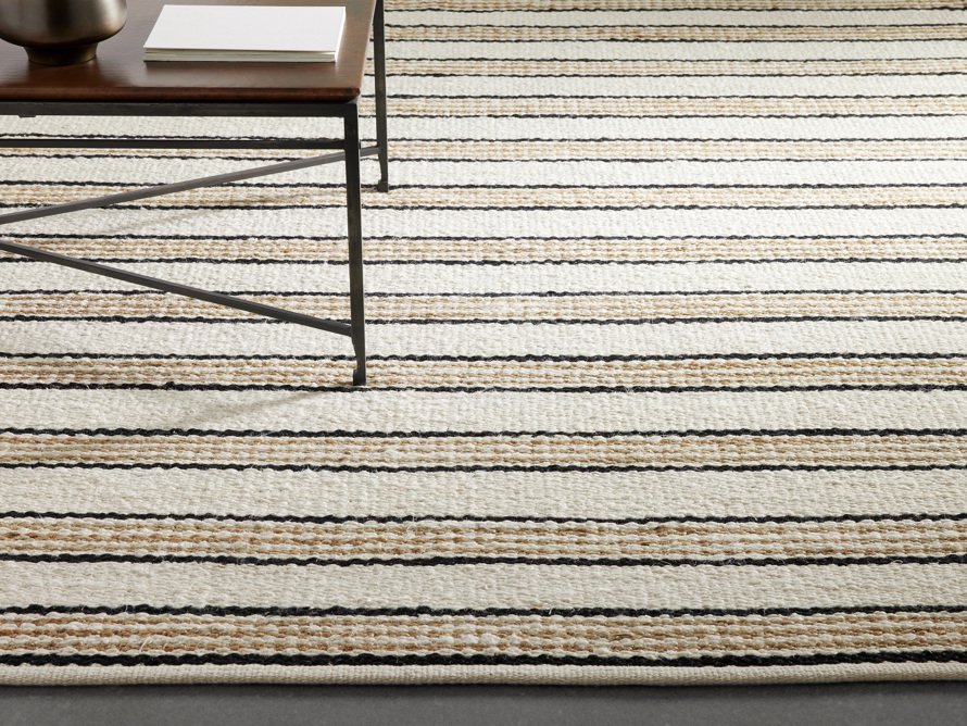 8' X 10' Brookfield Stripe Flatweave Rug