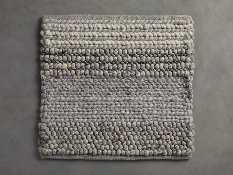 Landon Handwoven Rug Swatch in Grey