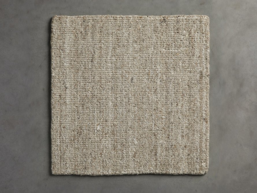 Lassen Handwoven Rug swatch in Sand