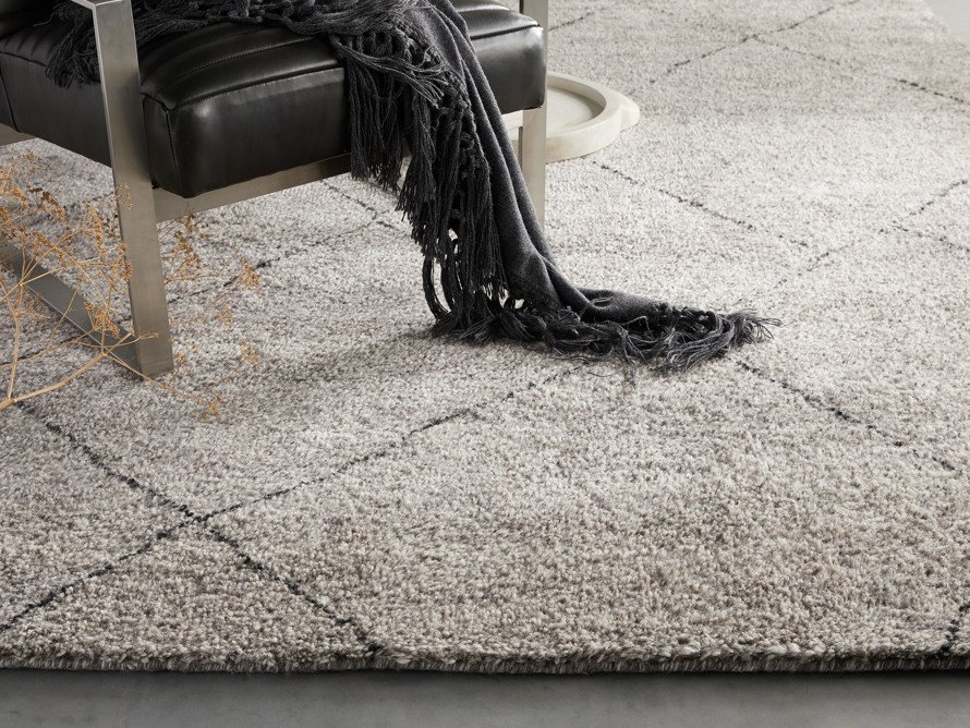 Bensi Hand-Knotted 10' x 14' Rug in Ash