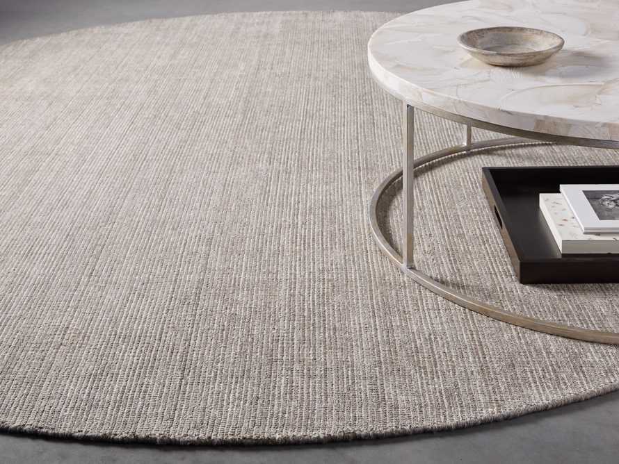 Jackson Handwoven 8' Round Rug in Brown