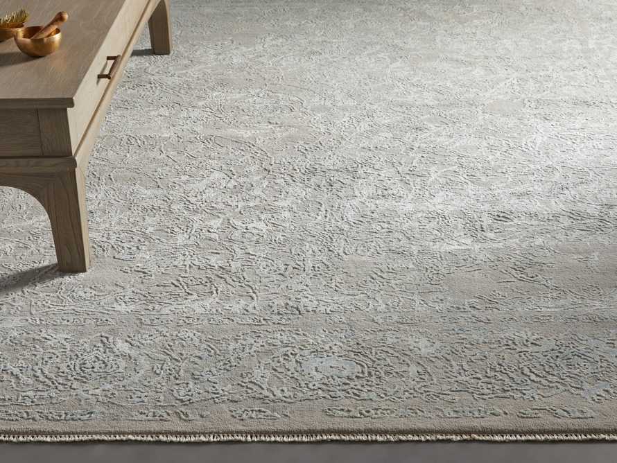 9' x 12' Lina Handknotted Rug in Light Blue