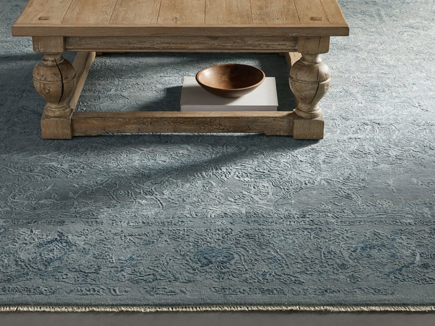 6' x 9' Lina Handknotted Rug in Navy