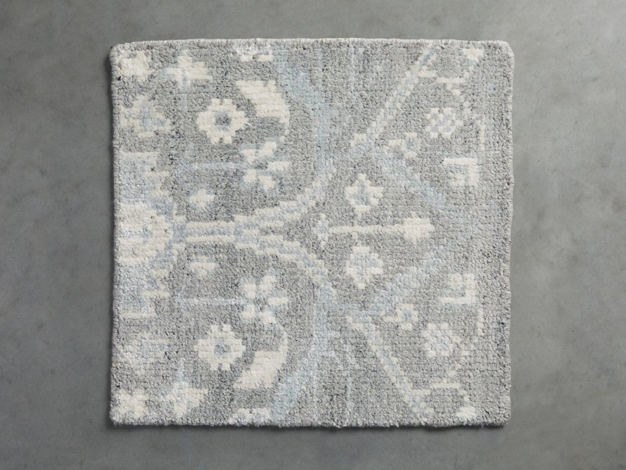 Faymont Handknotted Rug Swatch in Light Blue