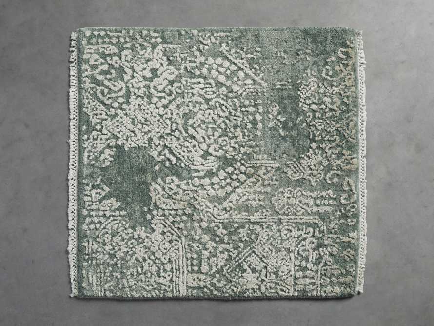 Lascala Handknotted Rug Swatch in Celadon
