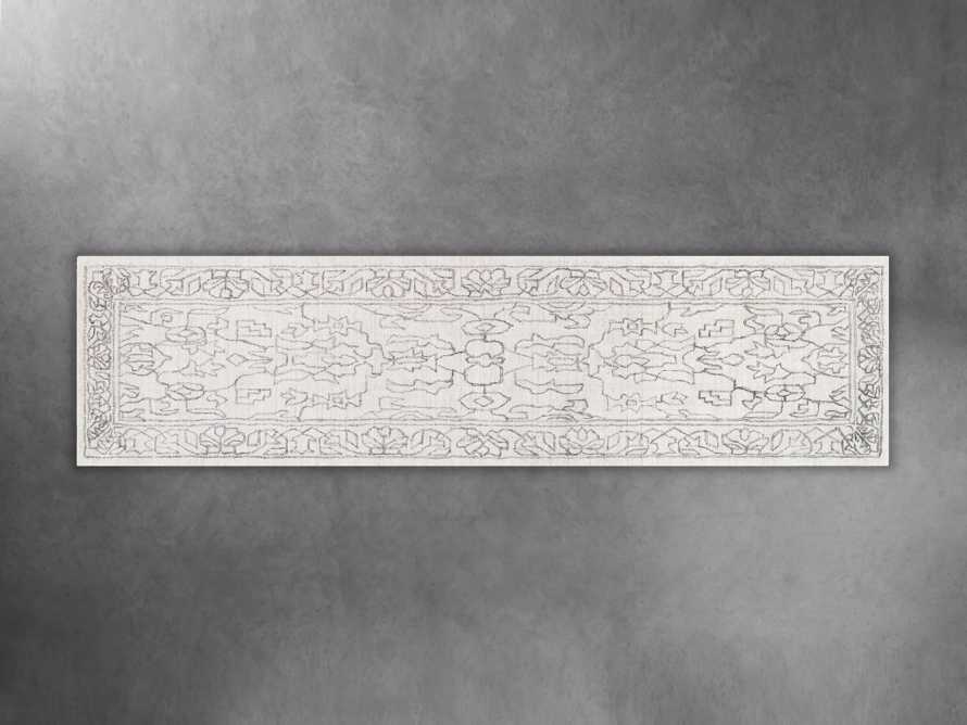 Jaden Hand Knotted 2'6in x 10' Runner in Silver