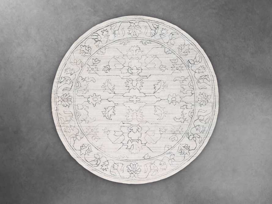 Jaden Hand Knotted 8' Round Rug in Silver