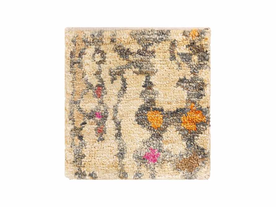 Naria Hand-Knotted 18in Rug Swatch in Rust