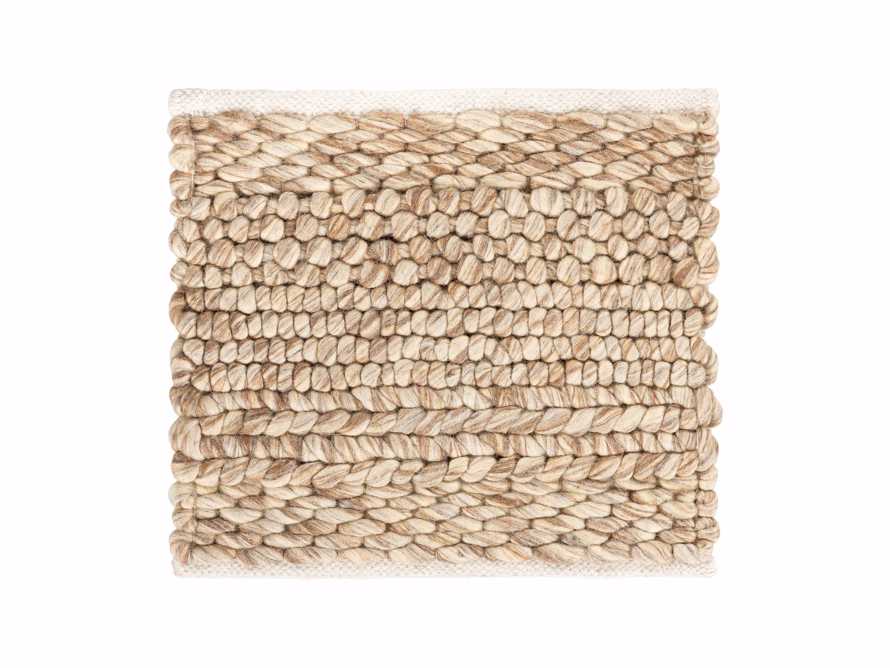 Solana Hand Woven 18in Rug Swatch in Natural