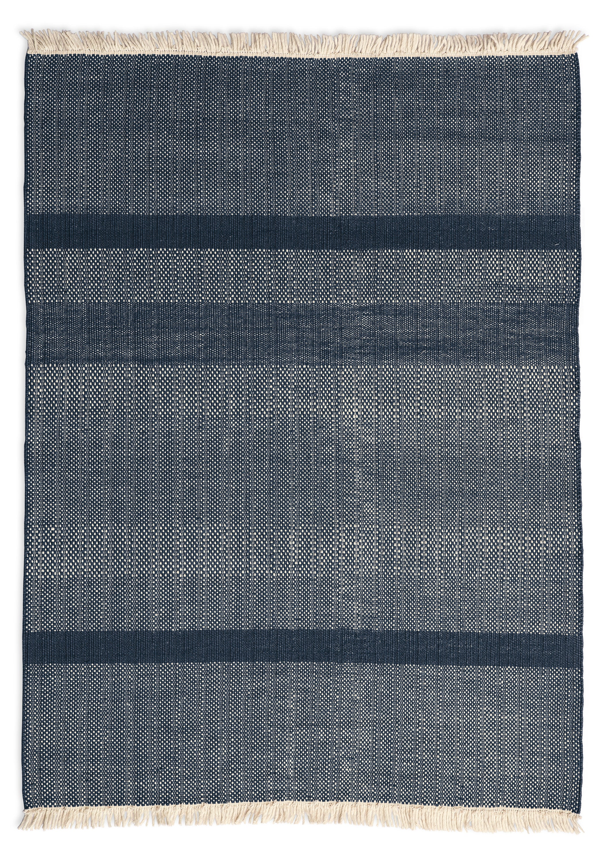 Tres Textured Rug - 9'10inx13'1in / Blue