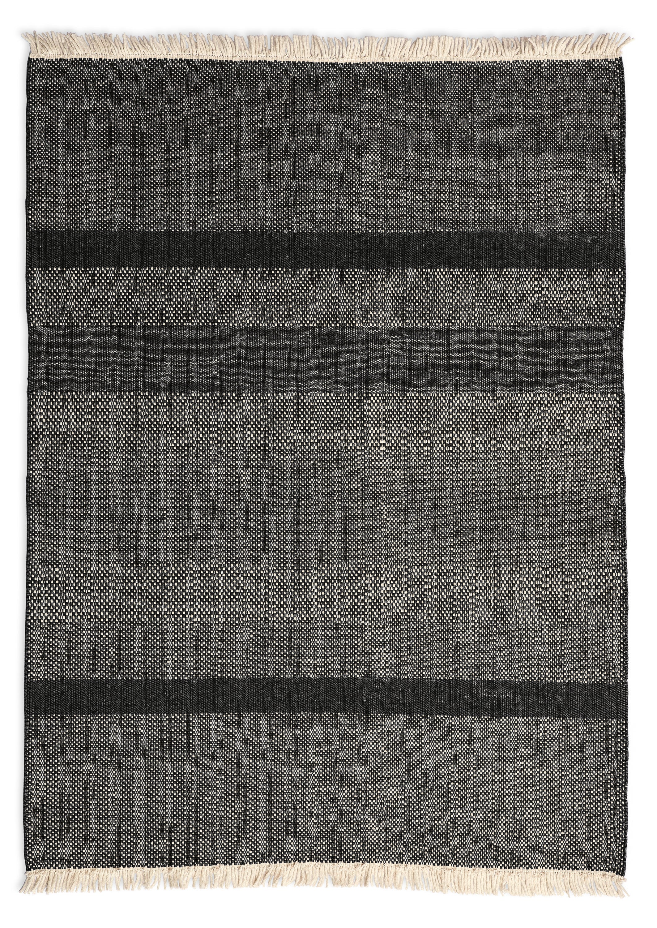 Tres Textured Rug - 9'10inx13'1in / Black