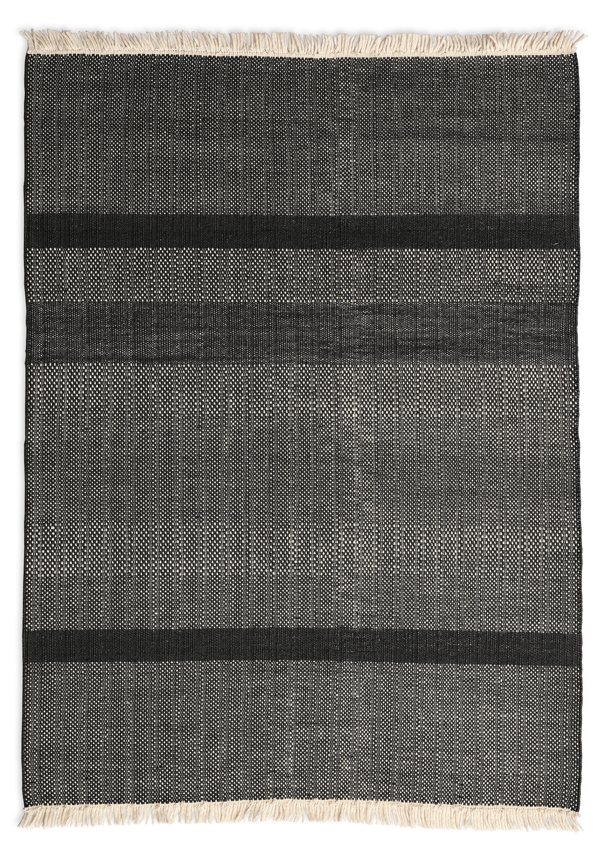 Tres Textured Rug - 6'7''x9'10in / Black