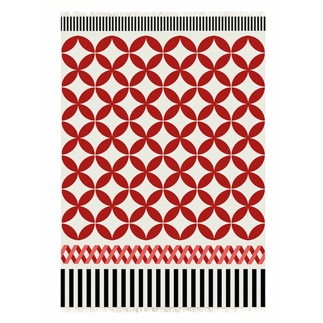 Catania Wool Kilim Rug - 6'8in x 9'10in