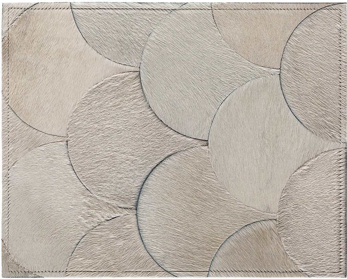 Amy Cowhide Rug - Ivory - 6 x 9