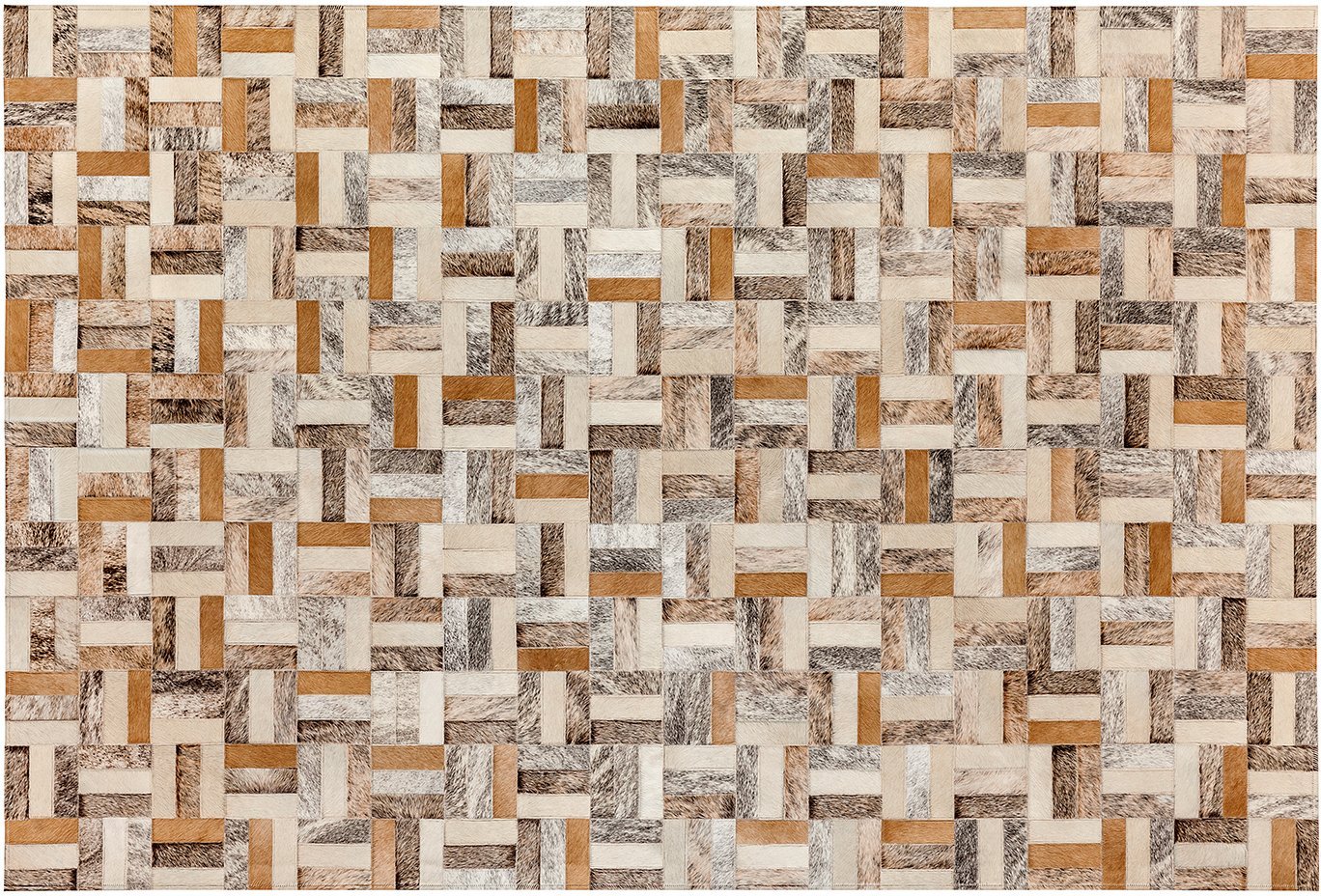 Holiday Cowhide Rug - Light - 10 x 14