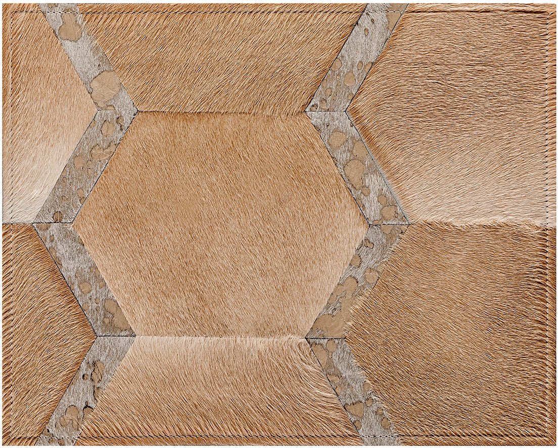 Sinatra Cowhide Rug - Champagne - 5 x 8