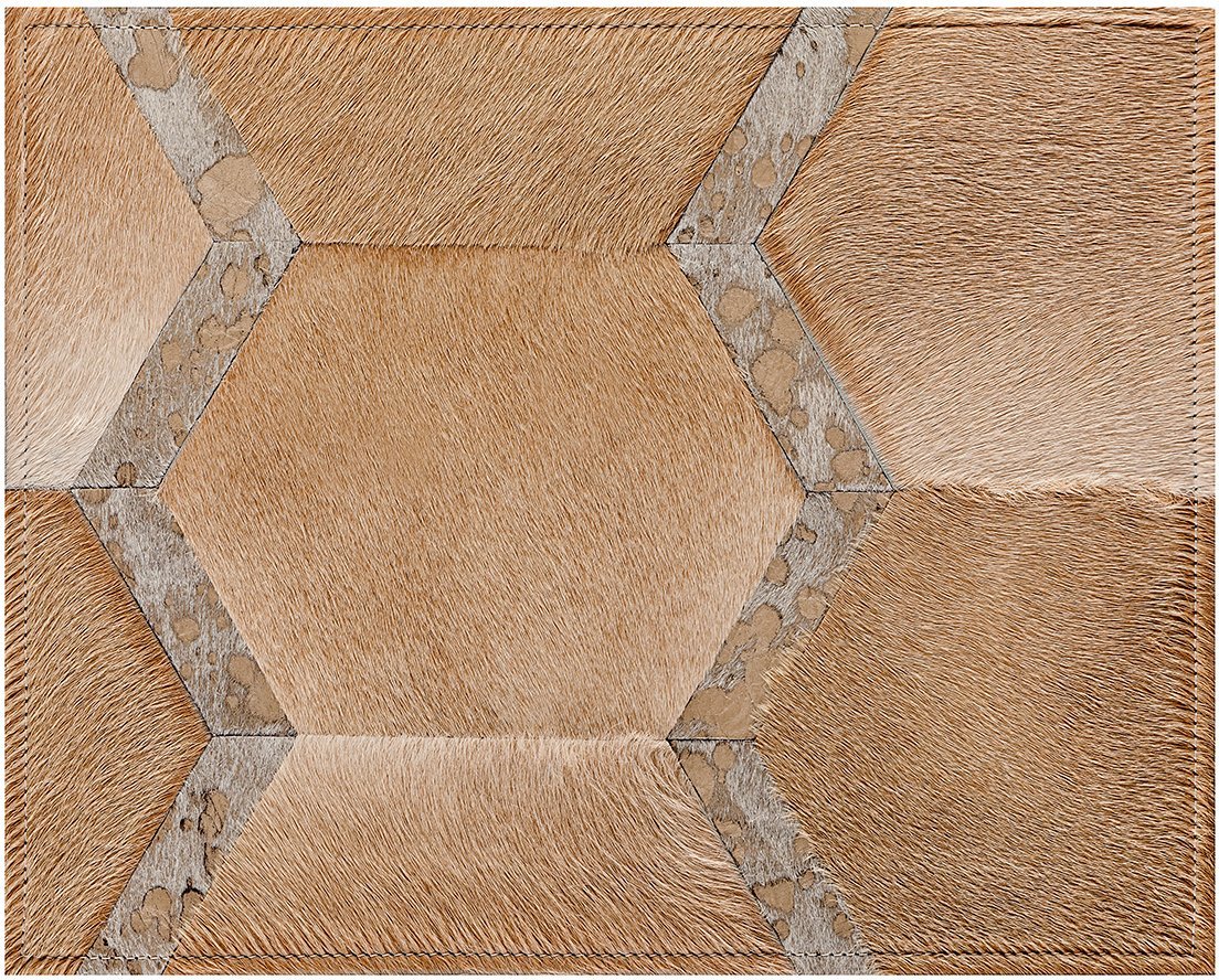 Sinatra Cowhide Rug - Champagne - 6 x 9