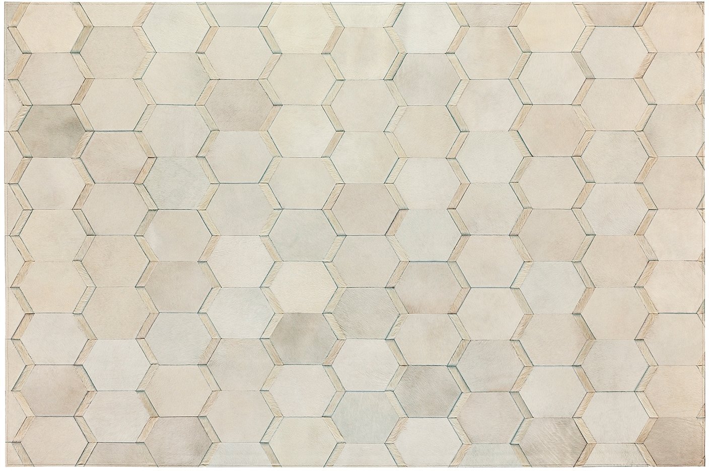 Sinatra Cowhide Rug - Ivory - 5 x 8