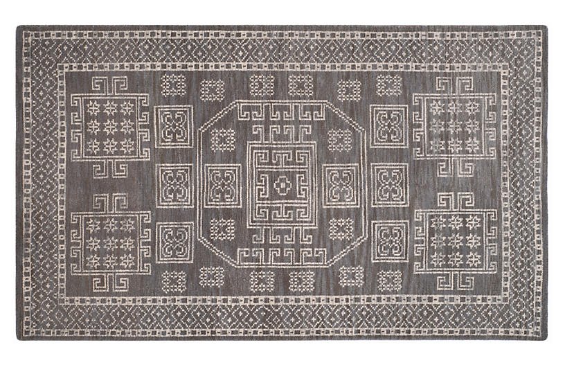 Amidala Hand-Knotted Rug - Gray - 2'x3'