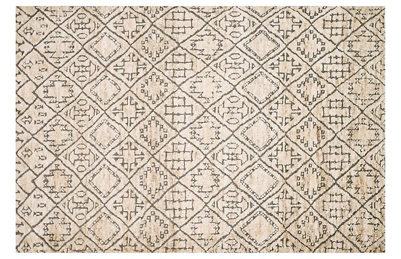 Sophia Jute-Blend Rug - Sand - 1'6inx1'6in swatch