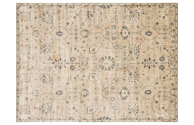 Zinder Rug - Sand/Charcoal - 1'6inx1'6in swatch