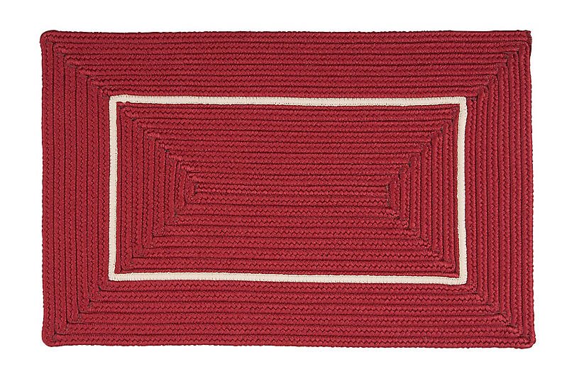 Accent Doormat - Red/White - 18inx30in