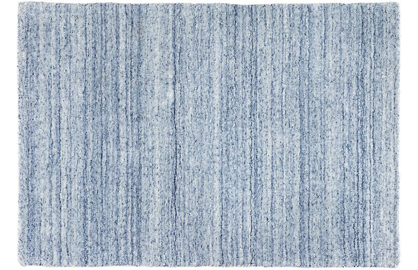 Nordic Hand-Knotted Rug - Blue - DASH & ALBERT - 2'x3'