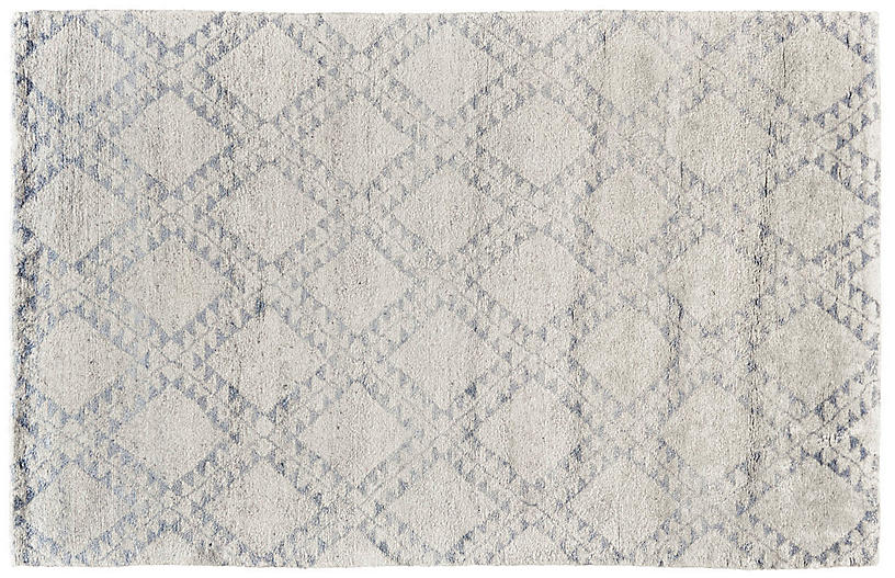 Stella Hand-Knotted Rug - Ice - 2'x3'