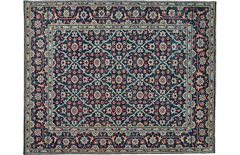 Salena Hand-Knotted Rug - Navy - 2'x3'