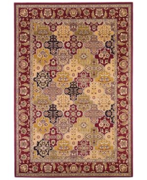 Kas Cambridge Panel 7325 Red 7'7in Octagon Area Rug