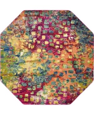 Bayshore Home Adah Ada1 8' x 8' Octagon Area Rug