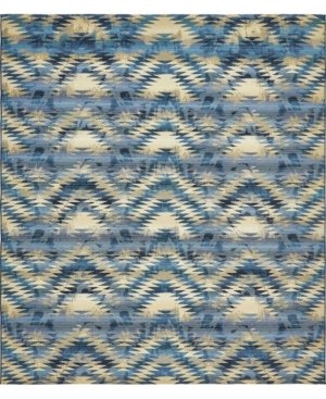 Bridgeport Home Pashio Pas2 Blue 10' x 12' Area Rug