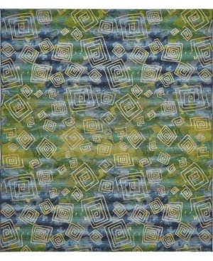 Bridgeport Home Pashio Pas2 Navy Blue 10' x 12' Area Rug