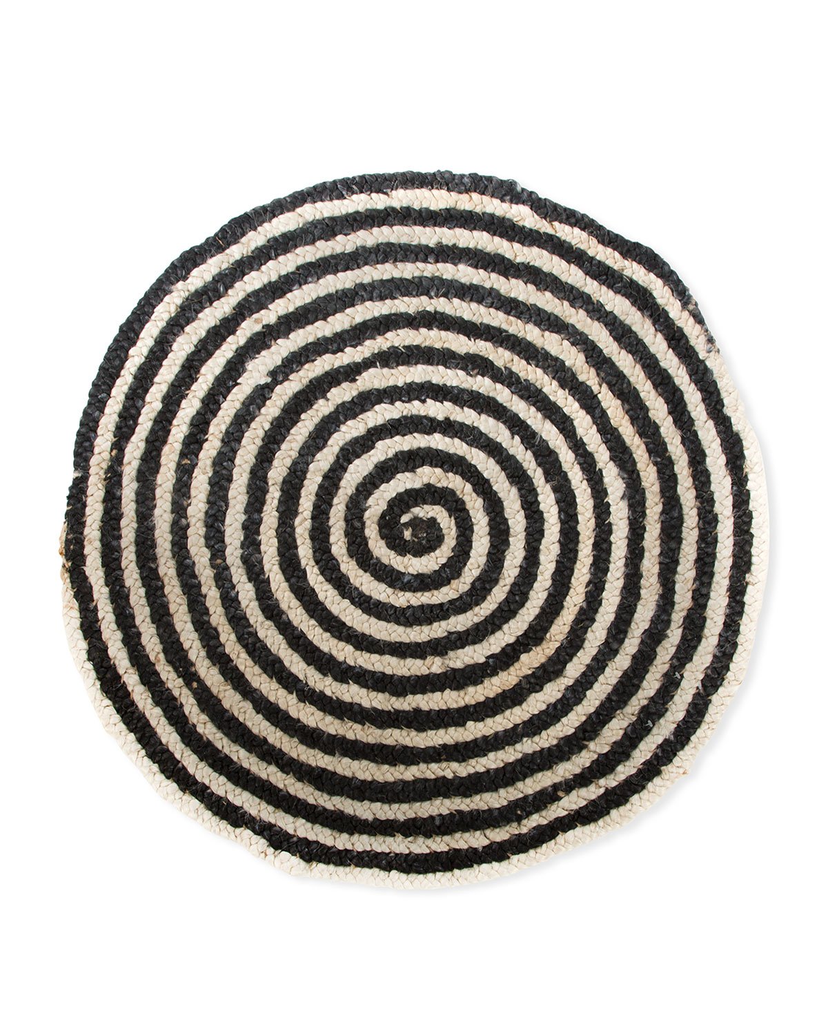 Spiral Swirl Jute Rug, 3'Dia.