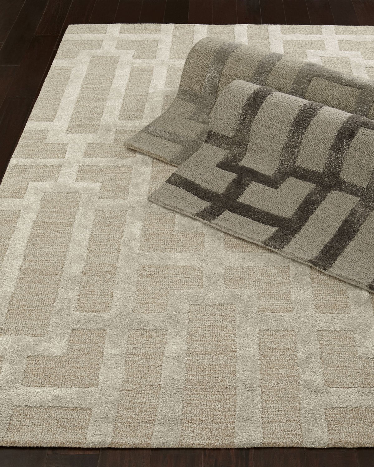 Modern Block Rug, 3'6in x 5'6in