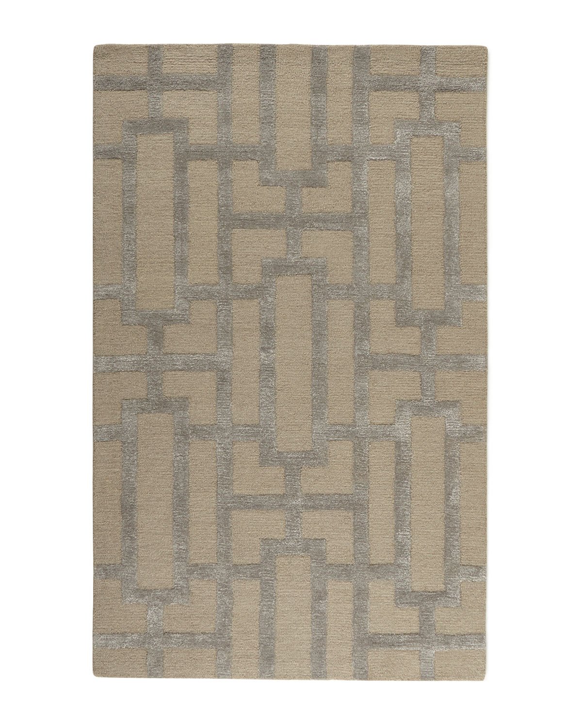 Modern Block Rug, 8' x 11'