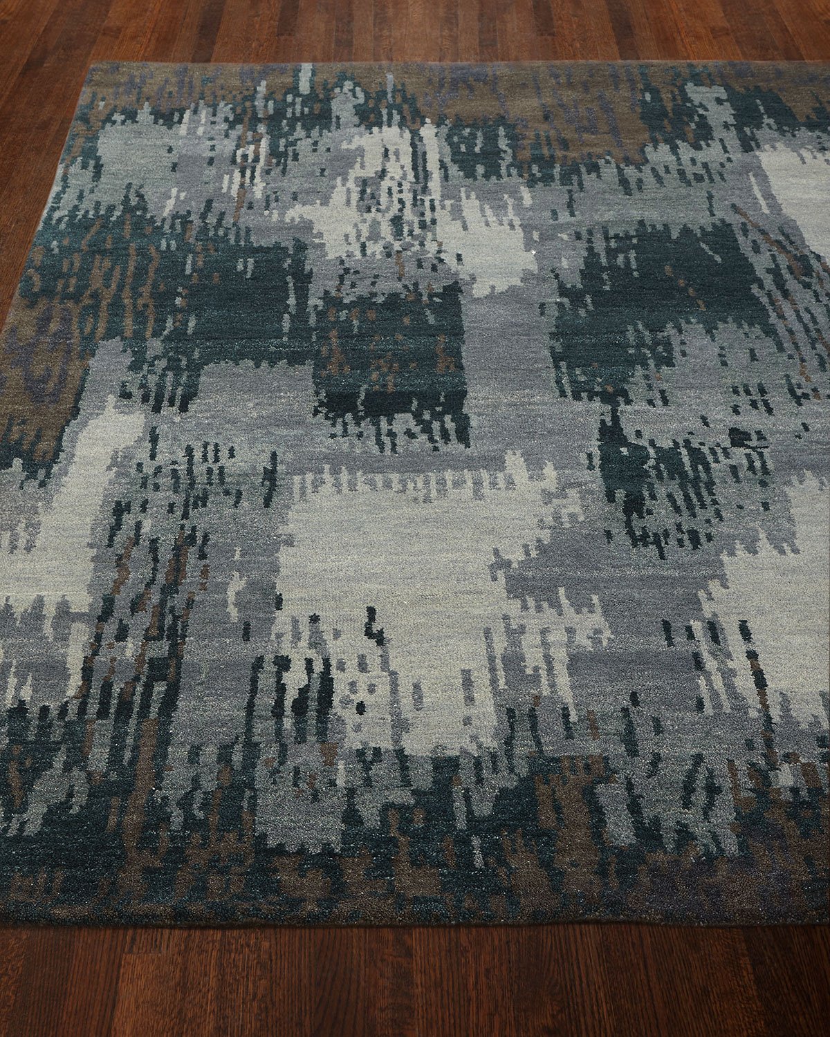 Forest Brushstroke Rug, 5' x 7'