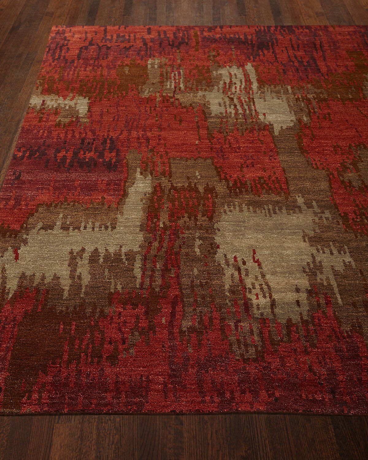 Brick Brushstroke Rug, 4' x 6'