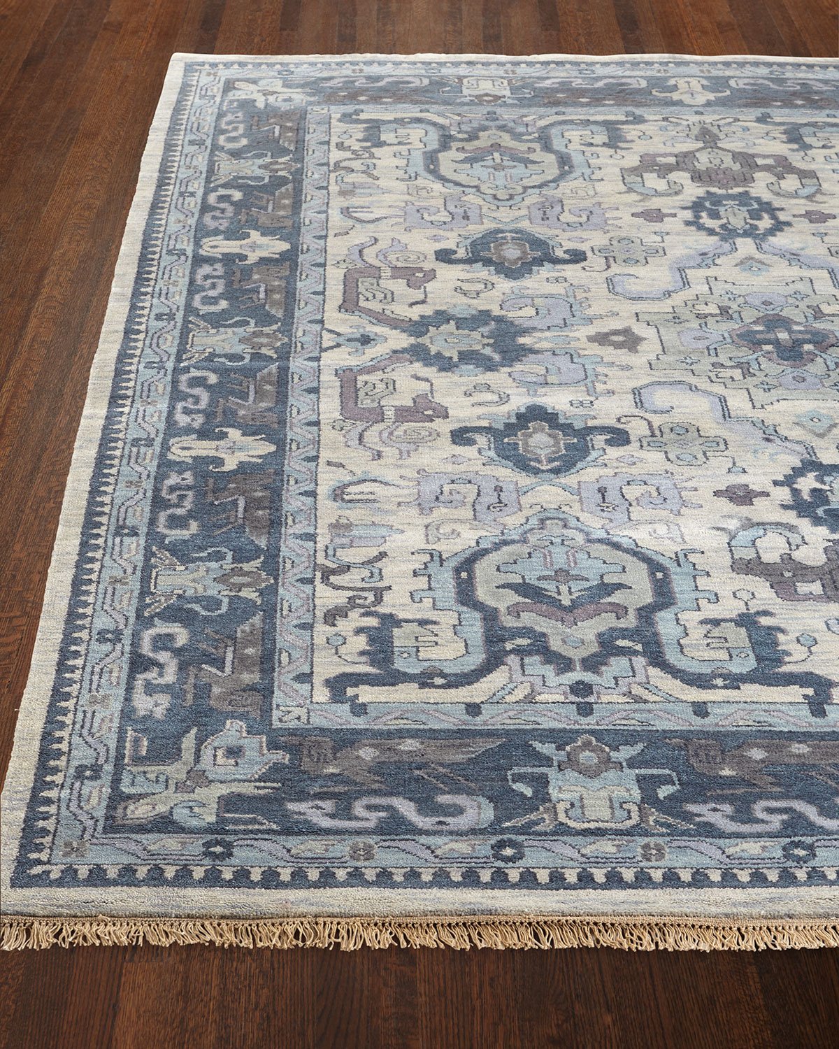 Castle Hand-Knotted Rug, 8' Round