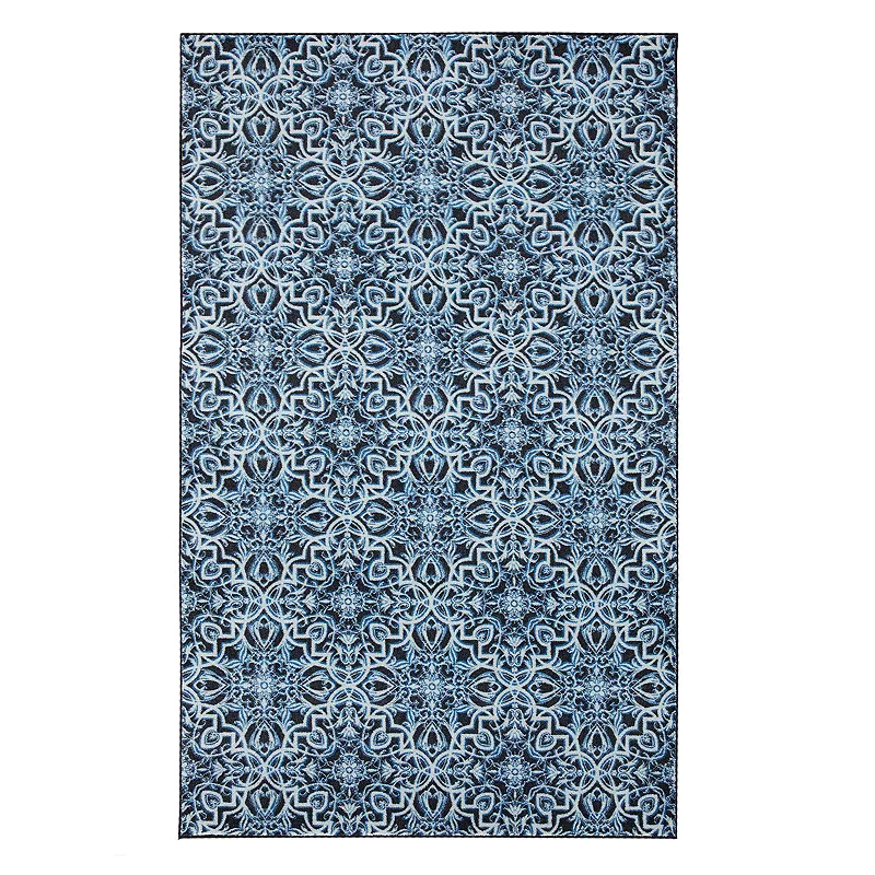 Mohawk Home Prismatic Amstel Contemporary Rug, Blue, 5X8 Ft