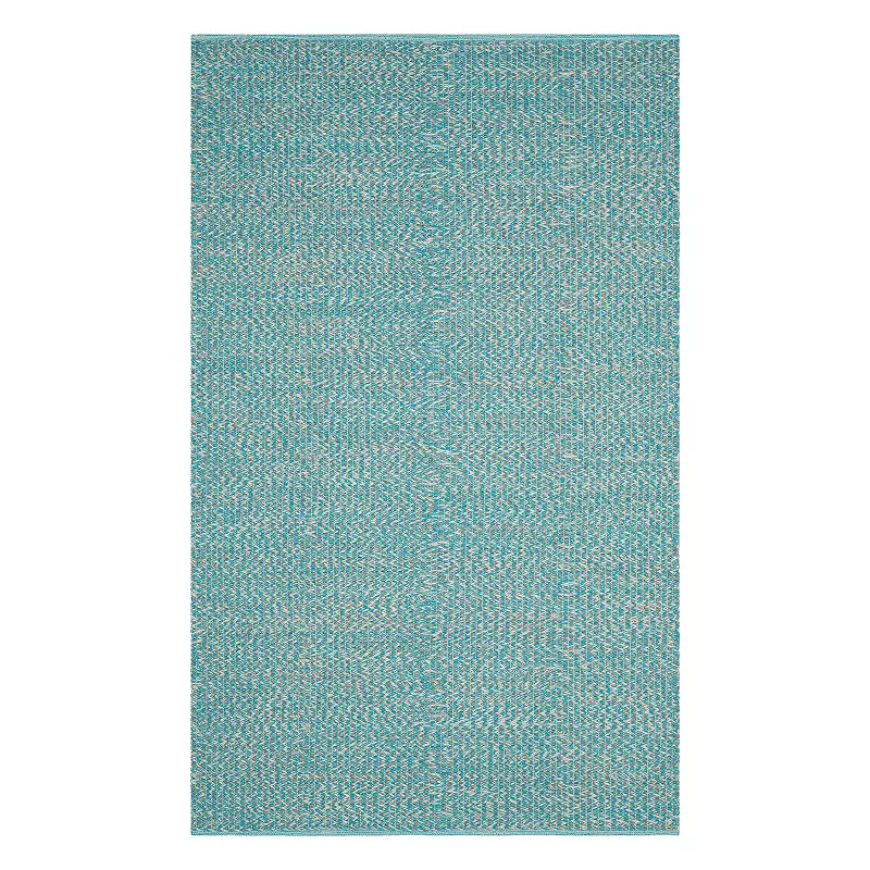 Safavieh Montauk Talita Solid Rug, Turquoise/Blue, 6FT Sq
