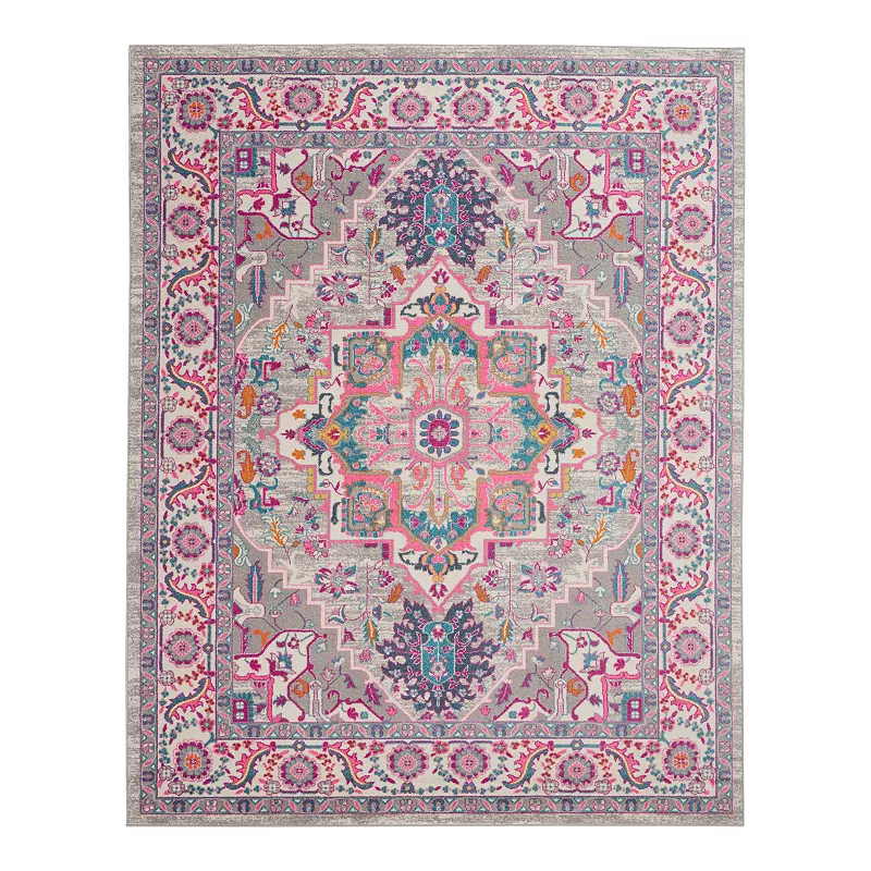 Nourison Passion Persian Inspired Area Rug, Grey, 2X3 Ft