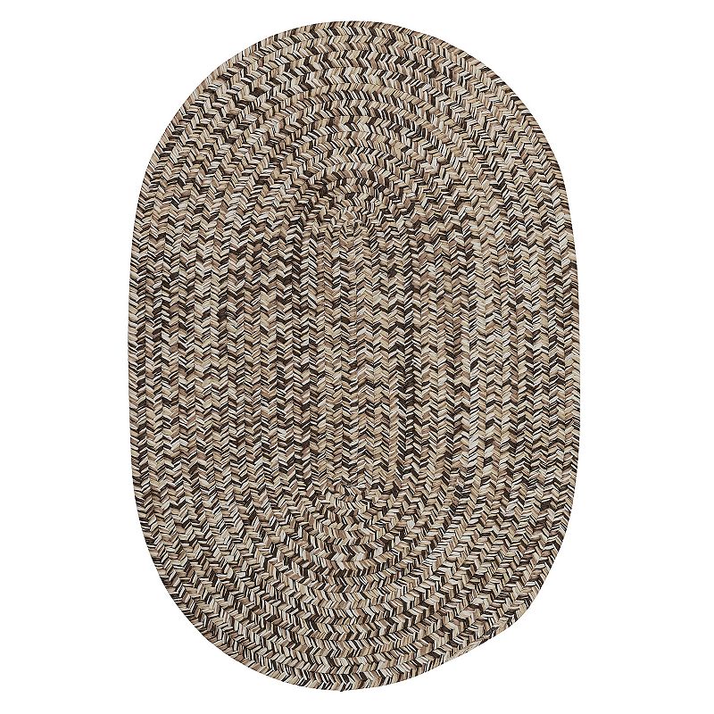 Colonial Mills Carrington Tweed Indoor Outdoor Rug, Brown, 6X8 Ft