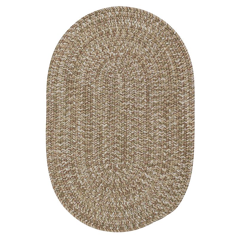 Colonial Mills Carrington Tweed Indoor Outdoor Rug, Beig/Green, 6X8 Ft