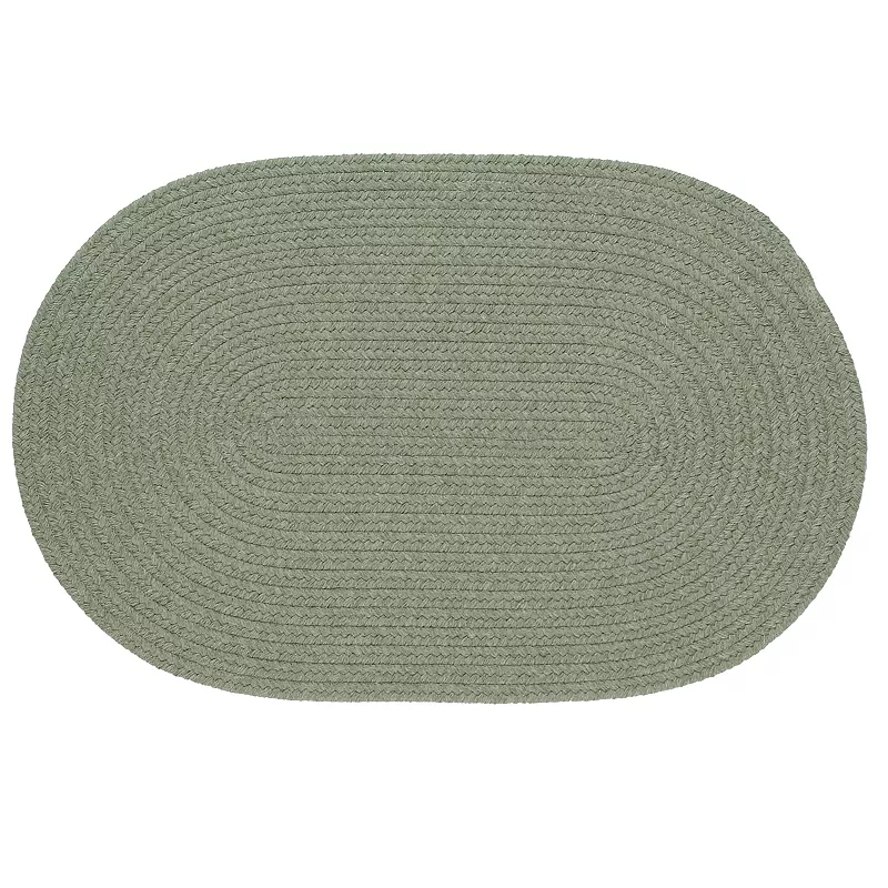 Colonial Mills Middletown Braided Reversible Rug, Green, 7Ft Rnd