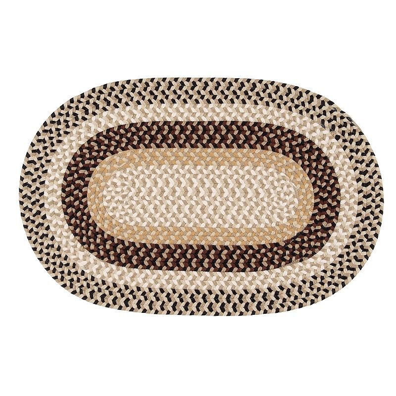 Shenandoah Braided Reversible Indoor Outdoor Rug, Beig/Green, 11Ft Rnd