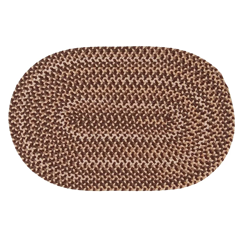 Colonial Mills Coral Gables Braided Reversible Rug, Brown, 7Ft Rnd