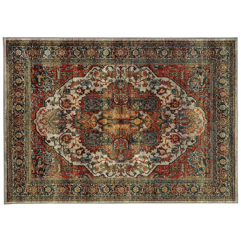 StyleHaven Casa Old World Persian Rug, Red, 4X5.5 Ft