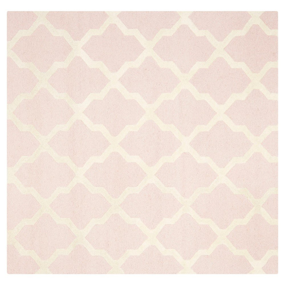 Maison Textured Rug - Light Pink / Ivory (8'x8') - Safavieh