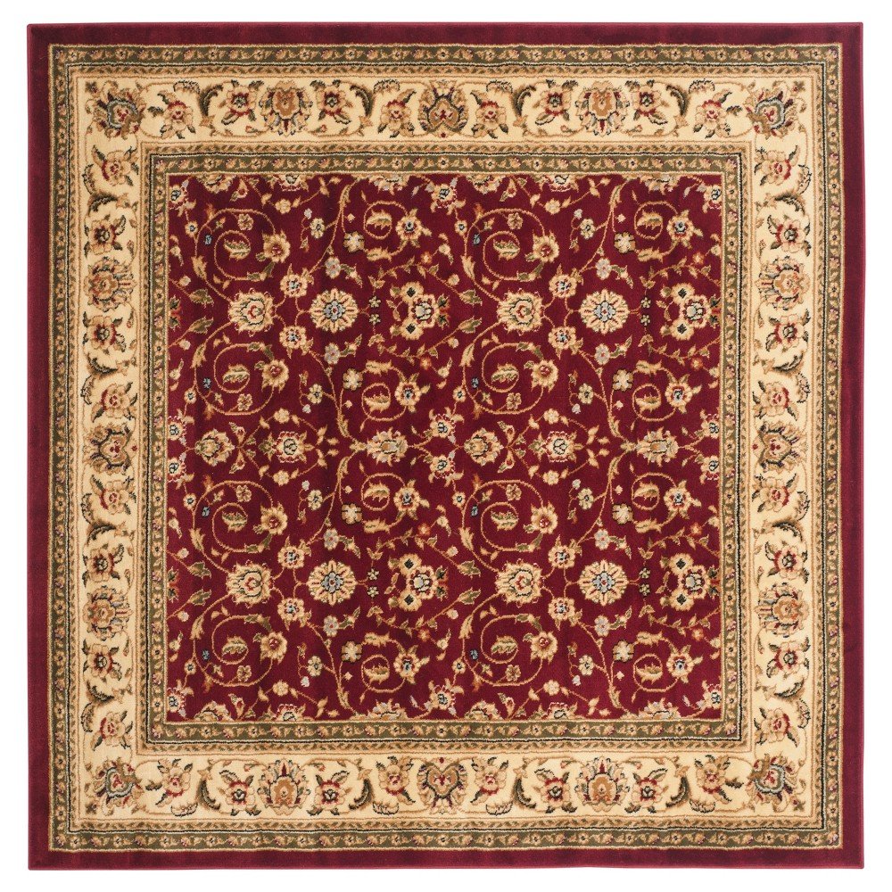 8'x8' Holly Area Rug Red/Ivory - Safavieh